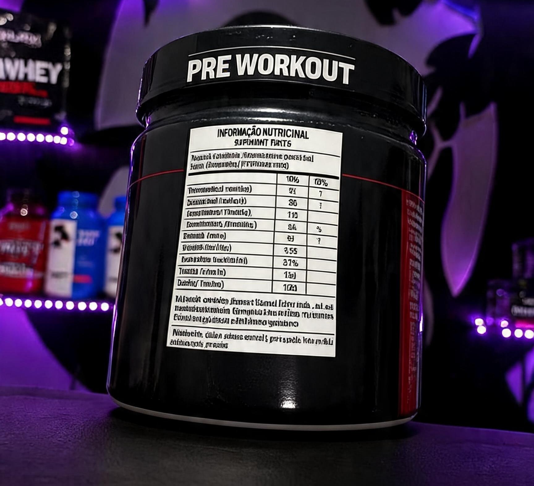 Pré-Treino Horus Max Titanium - verso